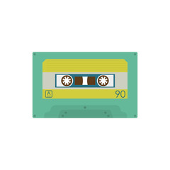 Fototapeta premium Cassette music device icon vector illustration graphic design
