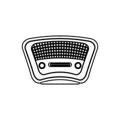 Vintage radio stereo icon vector illustration graphic design