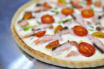Pizza quiche variation
