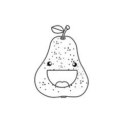 Line drawing fruit