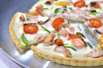 Tasty quiche pie