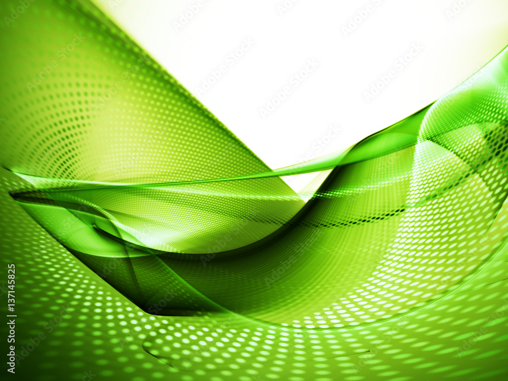 Poster abstract background element. fractal graphics series. three-dimensional composition of glowing lines