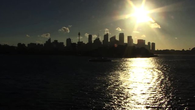 Sydney City & Harbour at sunset