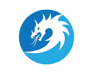 Obraz na płótnie Canvas Dragon logo template vector illustration
