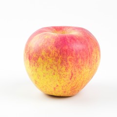 Fresh red-yellow apple isolated on white