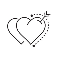 twins  heart and arrow