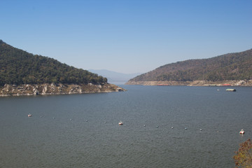 View of Bhumibol Dam, Tak province, Thailand..