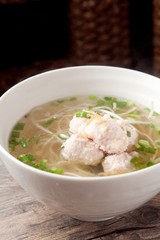 Fish paste rice noodles made with fresh seafood