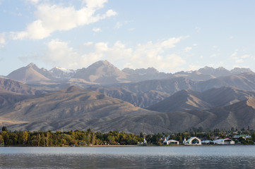 Lake Issyk-Kul in Cholpon-Ata, Kyrgyzstan