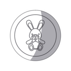 teddy rabbit baby icon image design, vector illustration