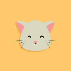 Cat cartoon face