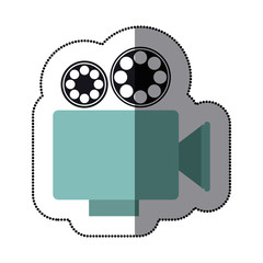 recorder short film icon image, vector illustration design
