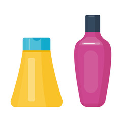 Set of cosmetic tubes isolated vector.