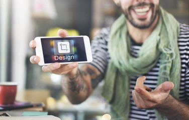 Design Software Resize Icon Concept