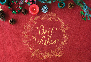 Fototapeta na wymiar Best Wishes Greeting Cards Gift Cards