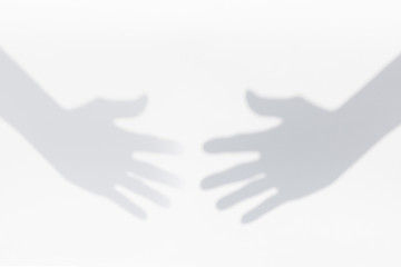 Light and shadow of hand