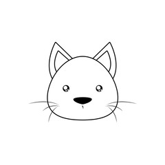 Obraz premium cat Drawing Face