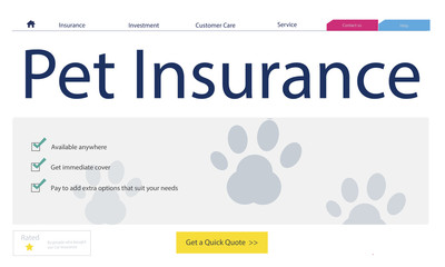 Pet Insurance Care Guarantee Concept