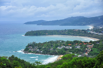 Fototapeta na wymiar Karon Viewpoint, the 3 Beaches Phuket Viewpoint, Thailand