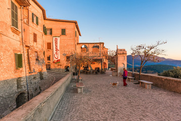 Casperia (Italy) - A delightful and quaint medieval village in the heart of the Sabina, Lazio region, during the holiday season