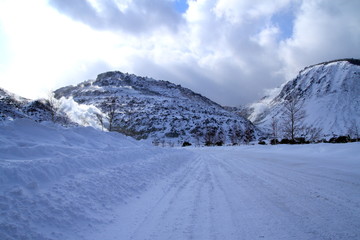 Obraz premium Sulfur Mountain Hokkaido