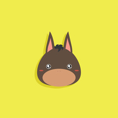 Cartoon Donkey face