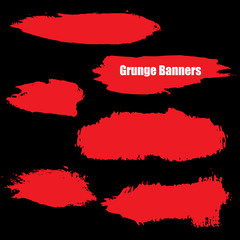 vector template set of Grunge style Halloween background with blood splats for promotion