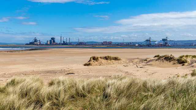 North Gare Beach, Seaton Carew, Hartlepool, England, UK