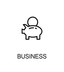 Business flat icon.