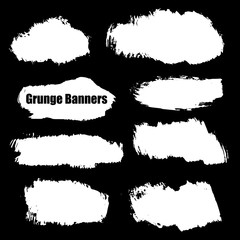 vector template set of grunge banners abstract  backgrounds for promotion
