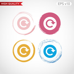 Fototapeta premium Refresh icon. Button with refresh icon. Modern UI vector.