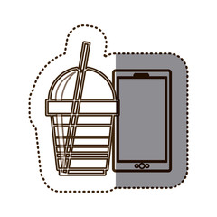 coffee espresso technology communication icon, vector illustration