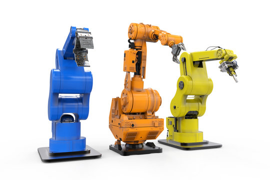 Robotic Arms In A Row