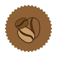 coffee grains icon image design, vector illustration