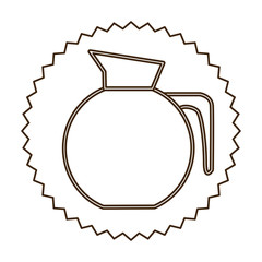 coffee jug icon image design, vector illustration