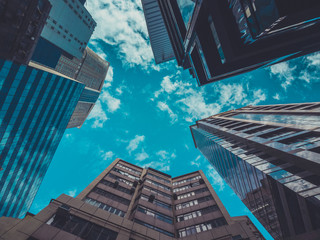 Skyscraper Buildings and Sky View