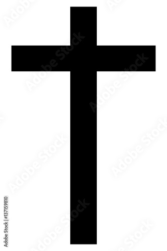 "Drawn cross icon Religion Christianity" Stock image and royalty-free