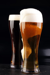 Still Life with a draft beer by the glass.