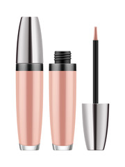 Pink lip gloss - realistic package