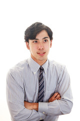 笑顔のビジネスマン
