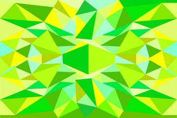 Fototapeta na wymiar Abstract triangle green, yellow, blue background stock vector illustration