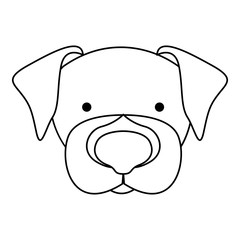 emblem dog hunter city icon, vector illustration
