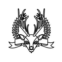 emblem bear hunter city icon, vector illustration image