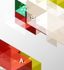 Fototapeta premium Vector triangle banner