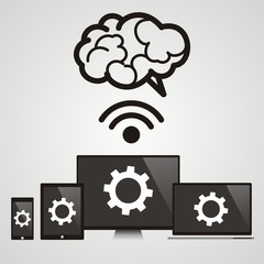 Cloud computing - Devices connected to the brain