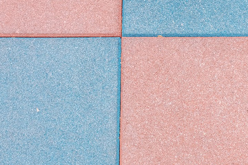 Fototapeta premium Close up rubber floor on playground in the park