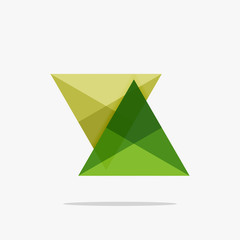 Obraz premium Blank triangle layout business template