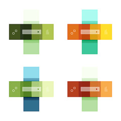 Vector blank stripes and lines infographics templates