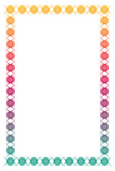 Gradient color abstract  frame. Raster clip art.