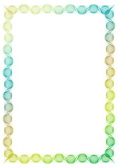 Gradient color abstract  frame. Raster clip art.